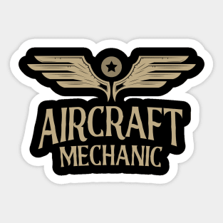 Aircraft Mechanic Aviation Airplane Maintenance Sticker